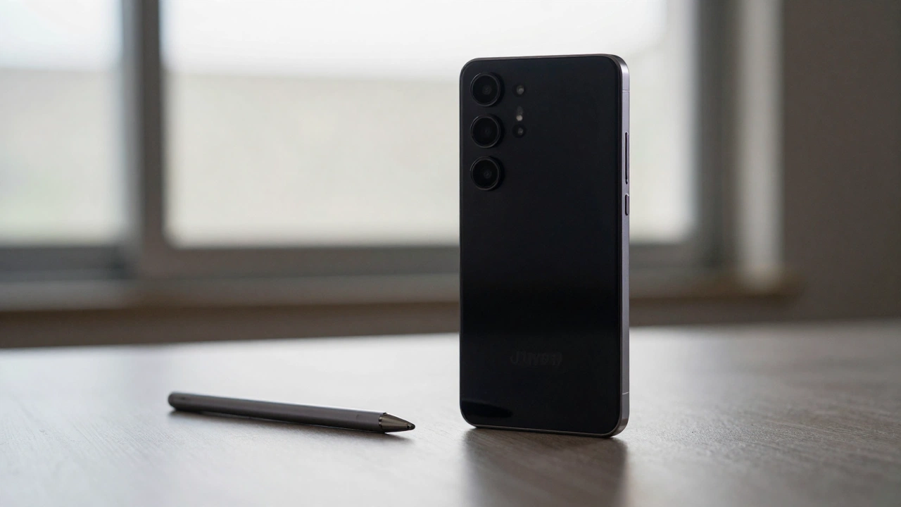 Samsung Galaxy S26 Ultra slim aluminum design and S Pen productivity features