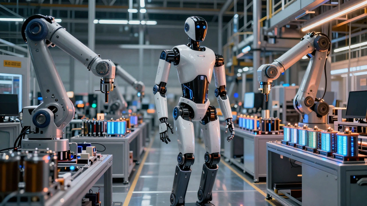 Tesla Optimus Gen 3 humanoid robot in factory setting for labor replacement article