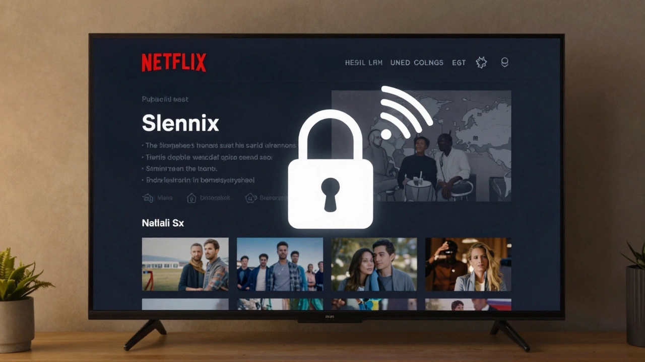 Netflix household detection system on TV with digital lock 2026
