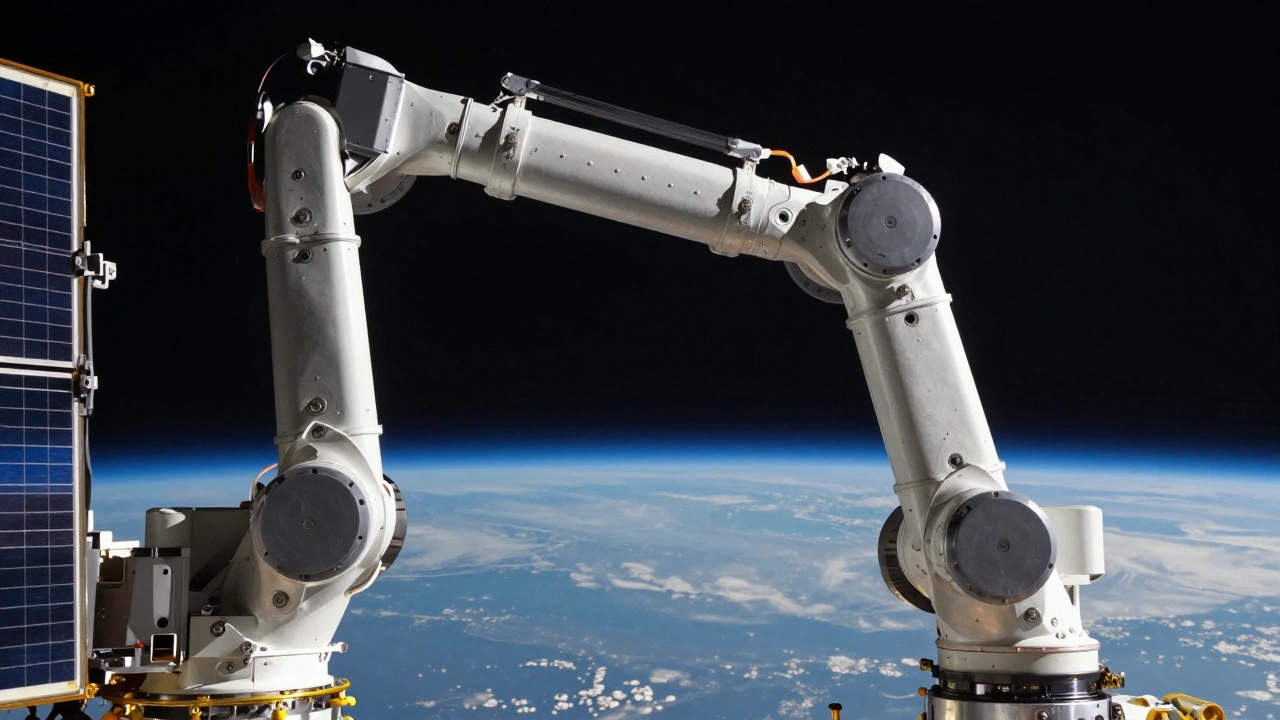 Chinarm Robotic Arm on Tiangong Space Station in Orbit