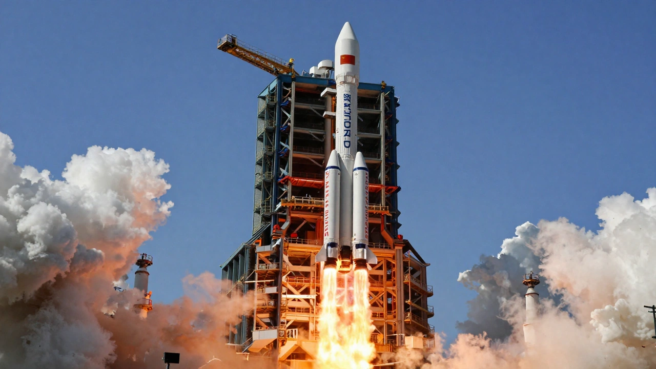 Long March Rocket Launch Powering Tiangong Missions