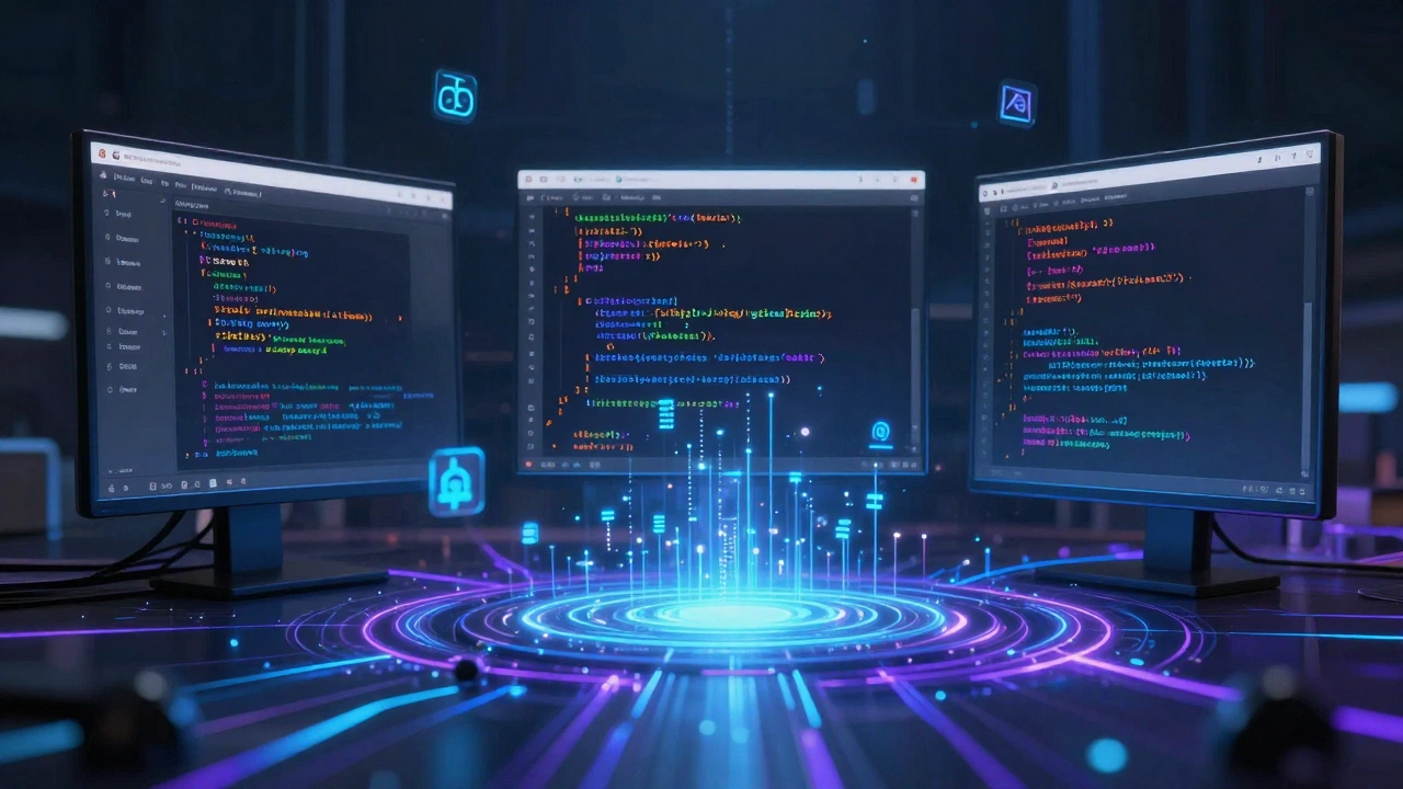 Claude Code vs Cursor vs GitHub Copilot abstract comparison 2026