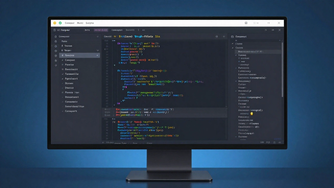 Cursor AI IDE composer multi-file editing screen