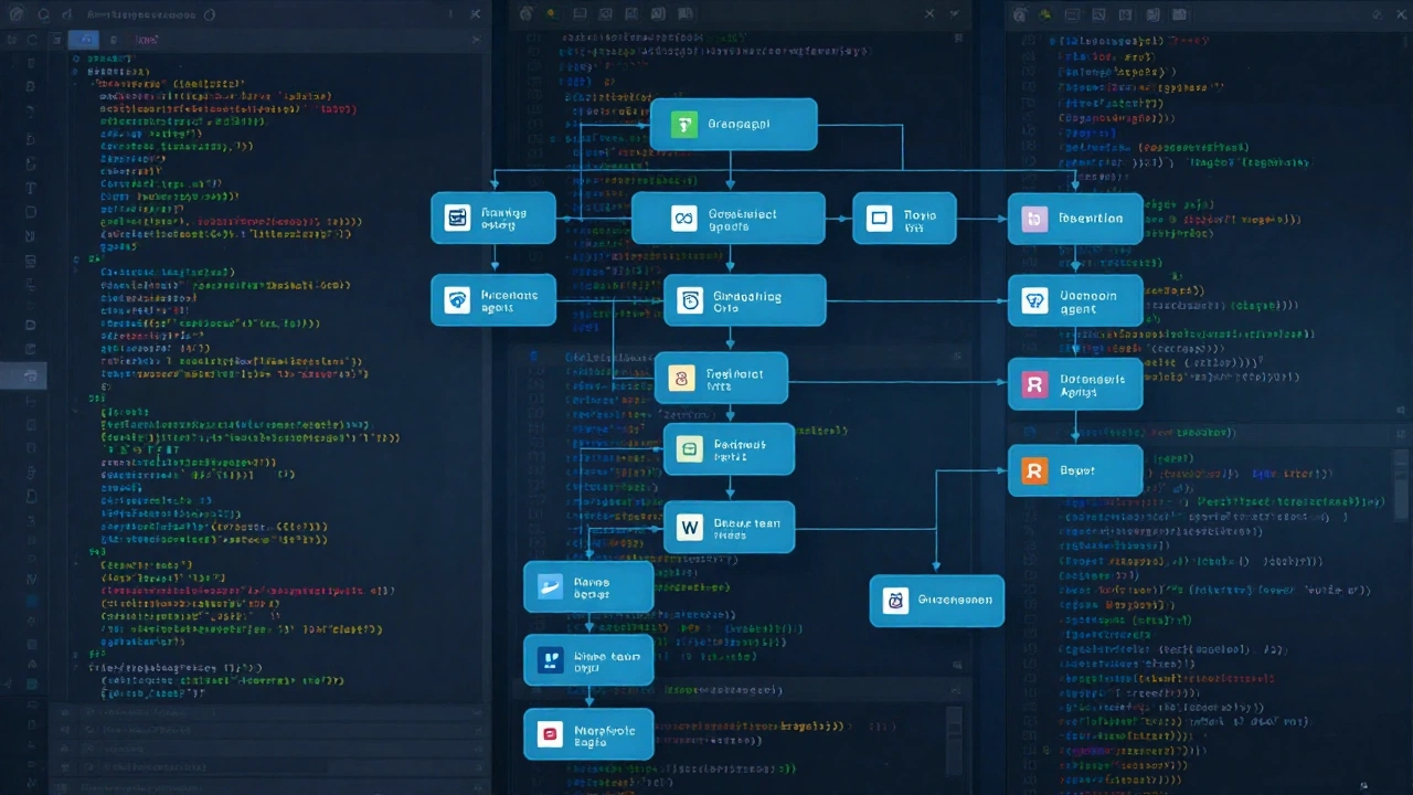 Autonomous agent running tests and git commands in terminal